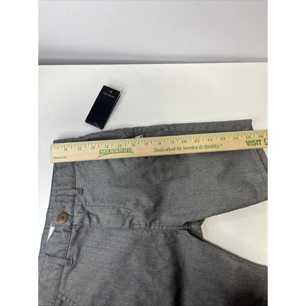 NEW Quicksilver gray shorts Everyday Union Stretch boys Size 8 Button + Zipper